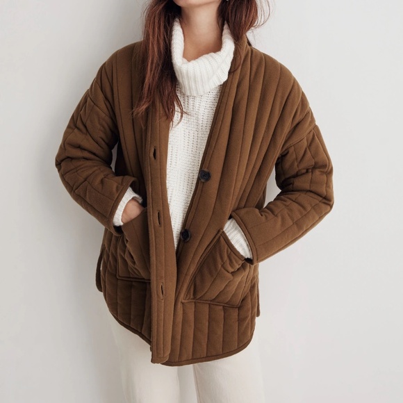 Madewell Quilted Sweater Coat - Picture 2 of 9